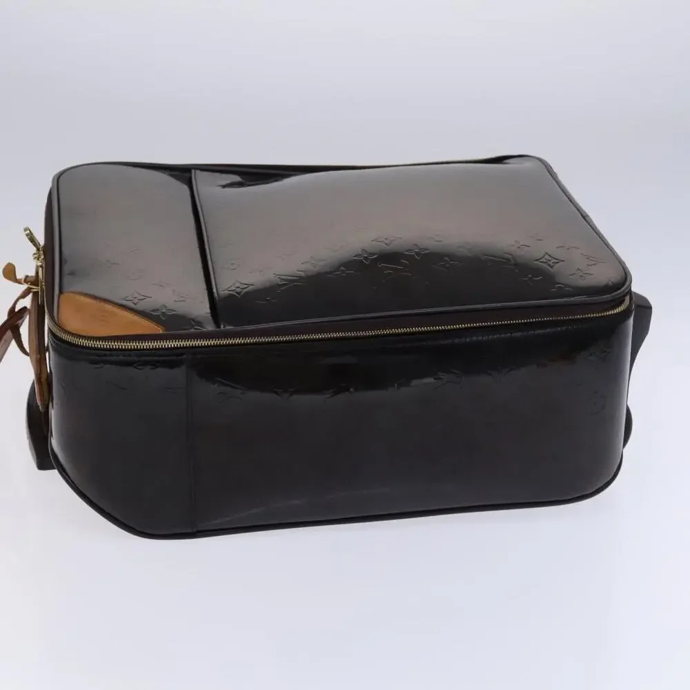 LOUIS VUITTON Monogram Vernis Pegas 45 Suitcase Amarante M91277